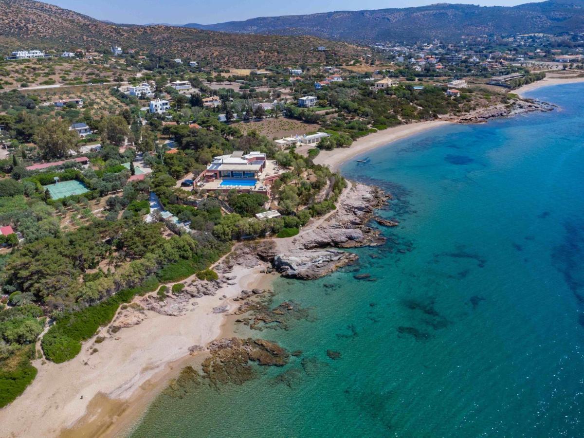 Black Diamond Beachfront Pool Villa Pasithea In Sounio, Athens Σούνιο Εξωτερικό φωτογραφία