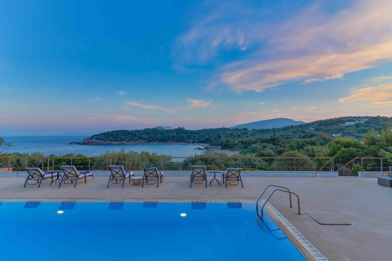 Black Diamond Beachfront Pool Villa Pasithea In Sounio, Athens Σούνιο Εξωτερικό φωτογραφία