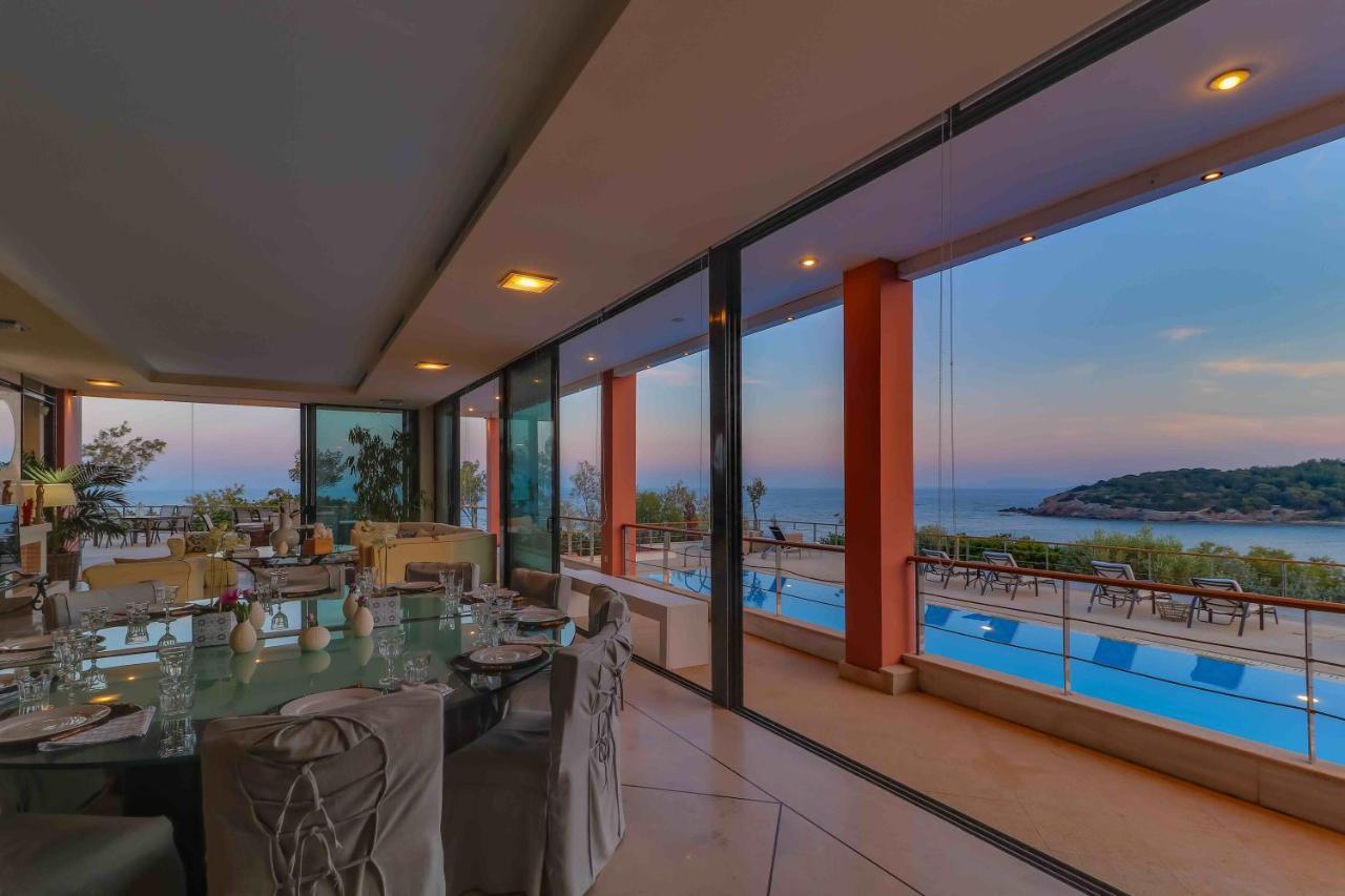 Black Diamond Beachfront Pool Villa Pasithea In Sounio, Athens Σούνιο Εξωτερικό φωτογραφία