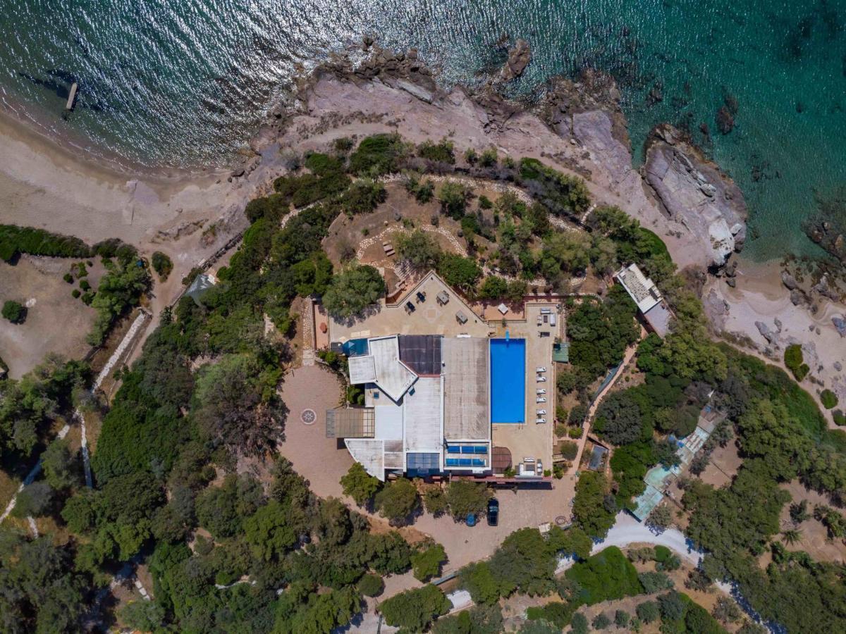 Black Diamond Beachfront Pool Villa Pasithea In Sounio, Athens Σούνιο Εξωτερικό φωτογραφία