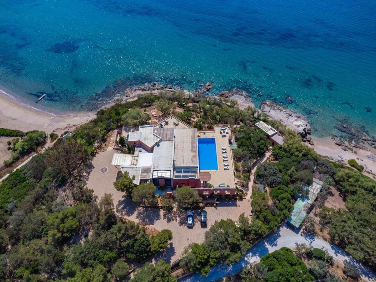 Black Diamond Beachfront Pool Villa Pasithea In Sounio, Athens Σούνιο Εξωτερικό φωτογραφία