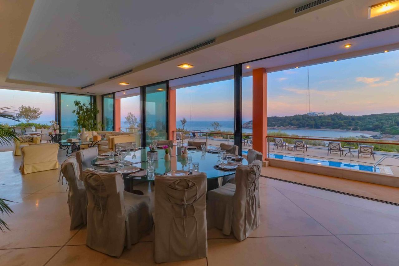 Black Diamond Beachfront Pool Villa Pasithea In Sounio, Athens Σούνιο Εξωτερικό φωτογραφία