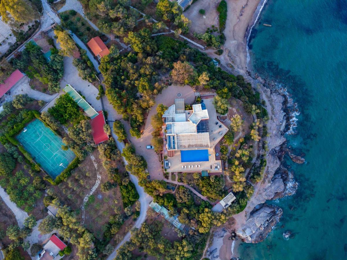 Black Diamond Beachfront Pool Villa Pasithea In Sounio, Athens Σούνιο Εξωτερικό φωτογραφία